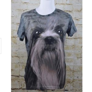 Perfecta Tee Shirt Maltese Dog Graphic Print